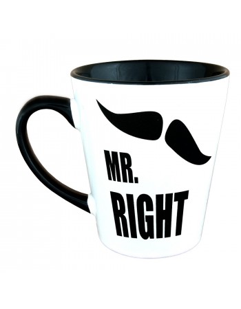 Zestaw kubków latte – Mrs i Mr Right
